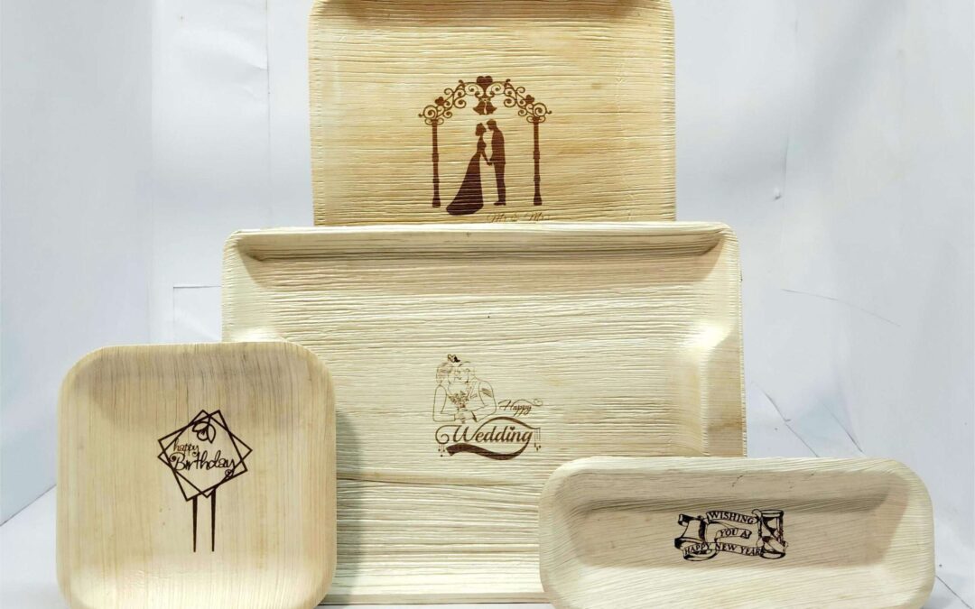 Sustainable Party Supplies: Unique Engraved Palm Leaf Plates by Agrileaf – Leading Areca Palm Leaf Plate Manufacturers in India