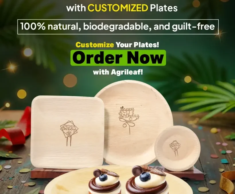Customized Disposable Party Plates – Make Every Celebration Special with Agrileaf
