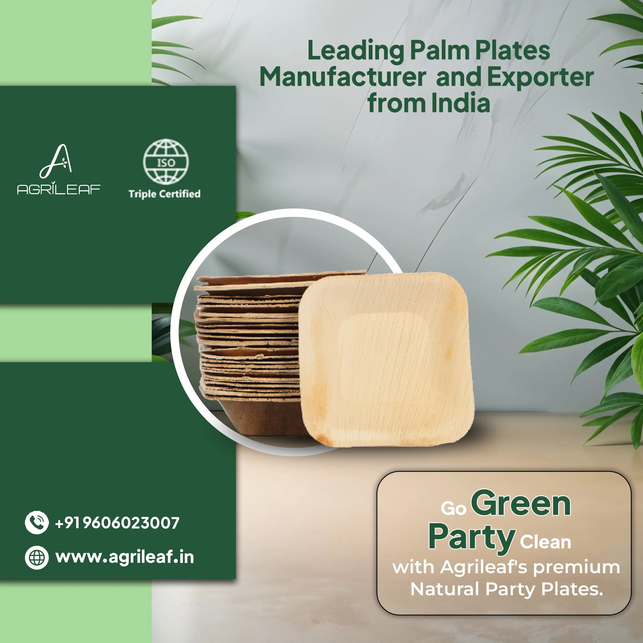 A leading Palm Plates Manufacturer and Exporter from India